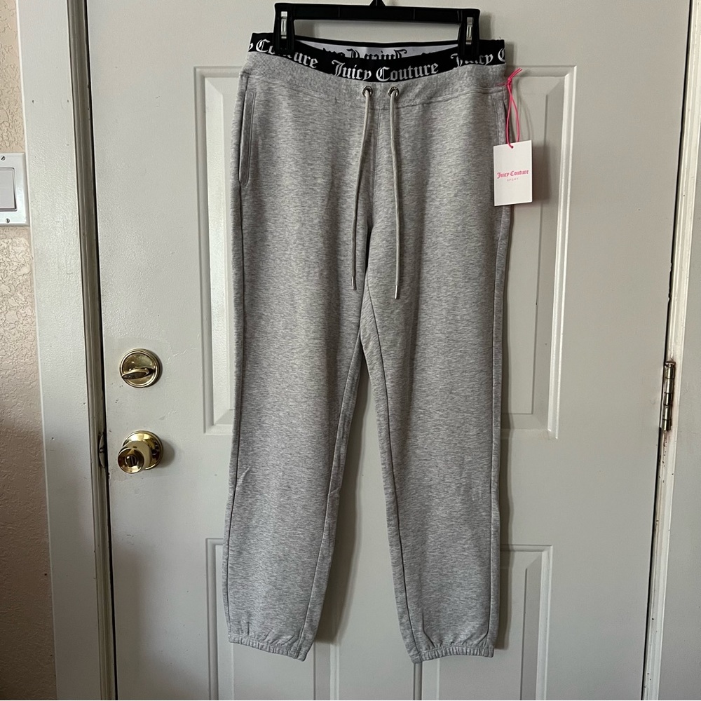 NWT Juicy Couture Sport Light Heather Grey Sweatpants